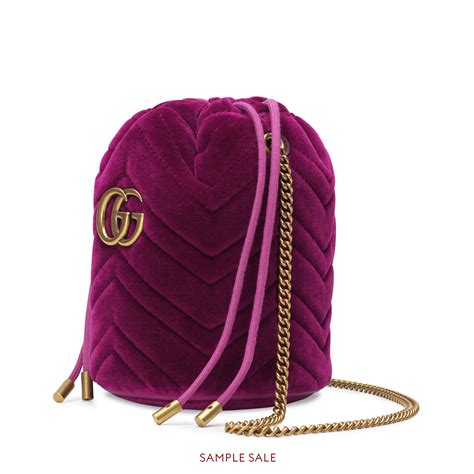 gucci marmont velluto fucsia